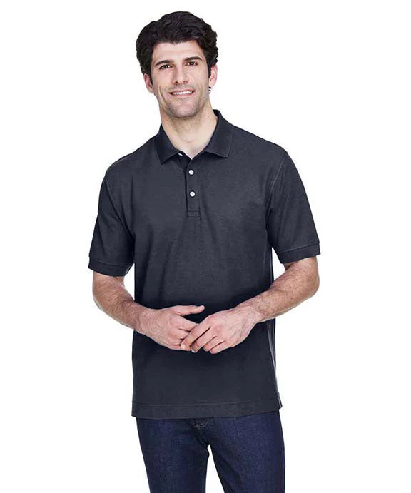 Comfortable Design D100 - Devon & Jones Mens Pima Piqué Short-Sleeve Polo Shirt | Navy Comfortable Design D100 - Devon & Jones Mens Pima Piqué Short-Sleeve Polo Shirt | Navy