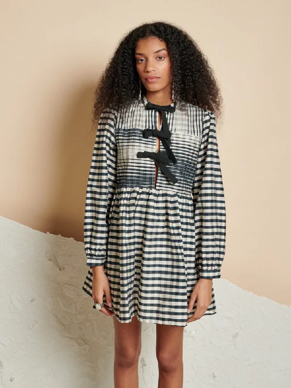 French Style Bobbi Check Mini Dress