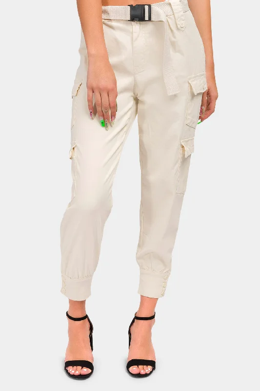 Sexy Fun High Waist Cargo Pants with Belt