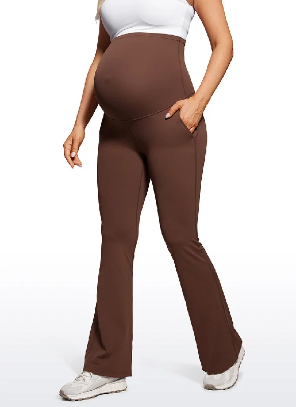 Soft Textures Butterluxe Maternity Flare Pockets Leggings 31" - Super High Waist