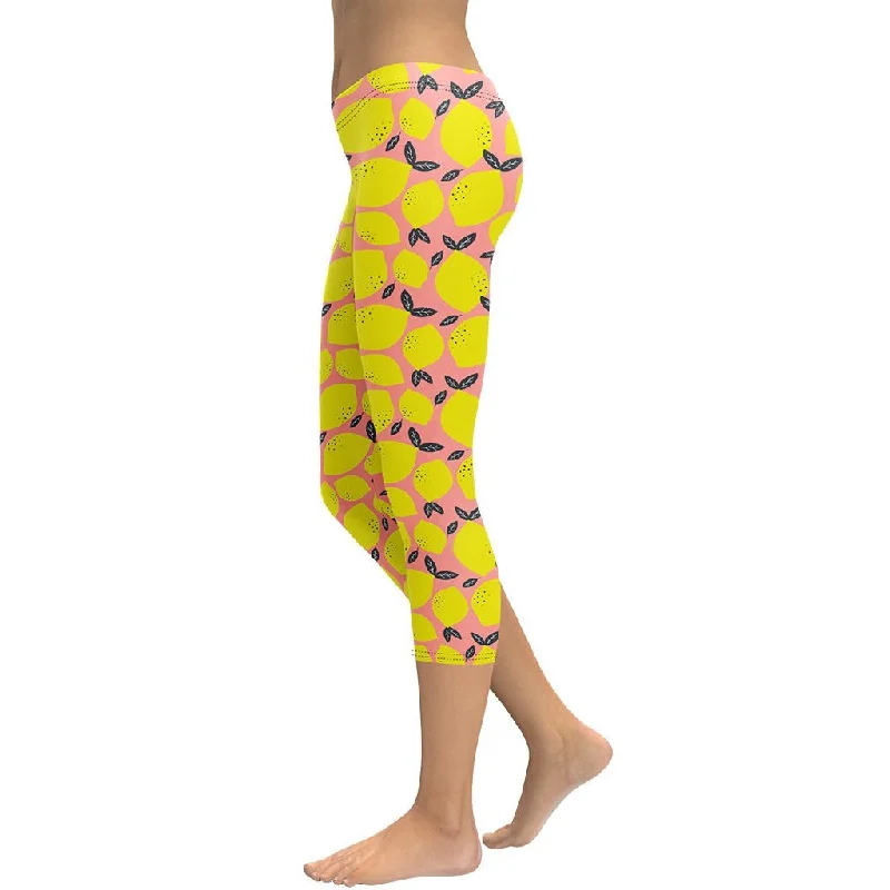 Elegant Design Cute Lemon Capris