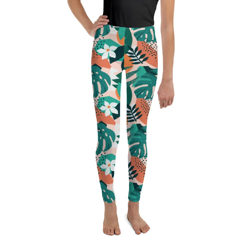 High Street Fashion Contemporary Tropical Youth Leggings