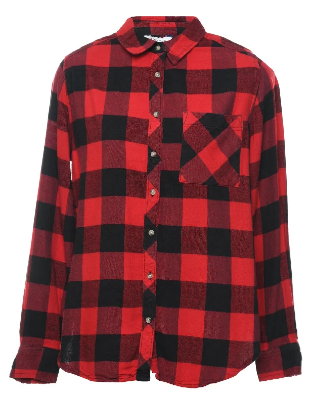 Simple Comfort Arizona Gingham Pattern Shirt - M