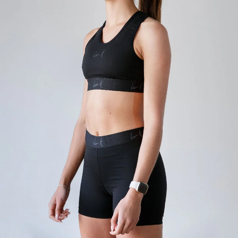 Design Must-have Womens Short Black Race Tights