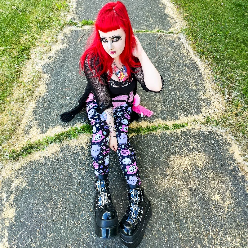 Elegant And Noble Rainbows & Unicorns High Waist Leggings