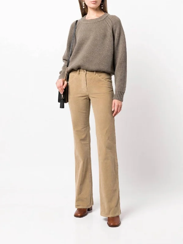 Feminine Charm Celia Pant In Camel