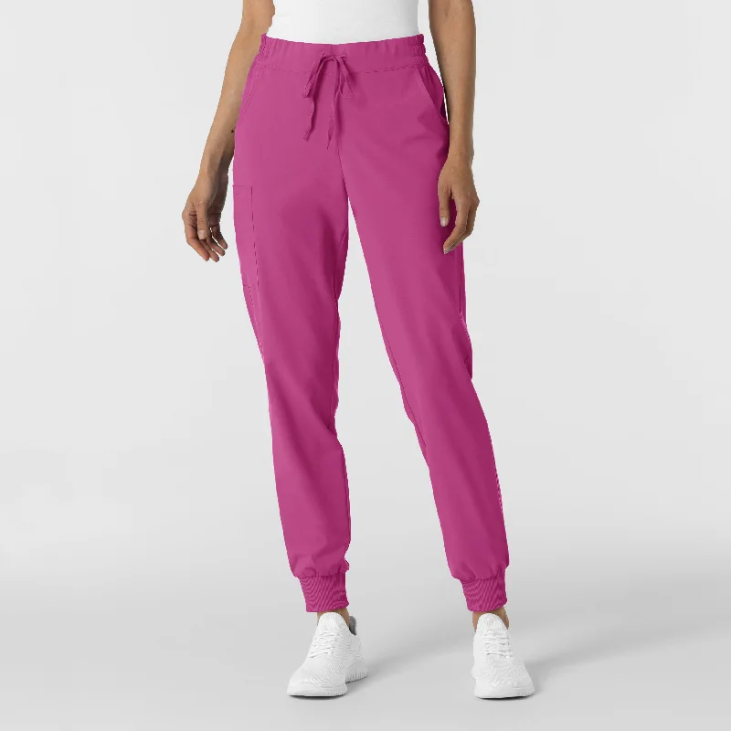 Easygoing Fashion RENEW Women's Jogger Scrub Pant - Raspberry
