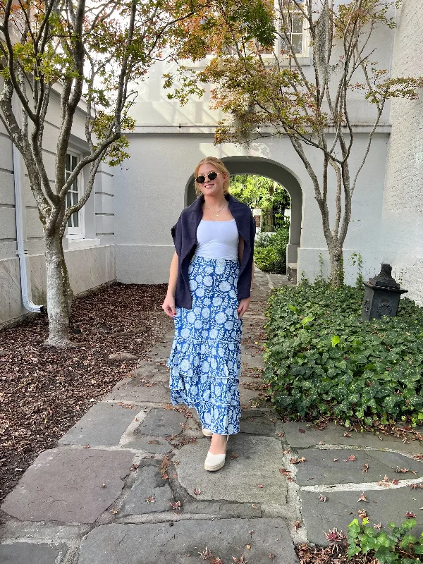 Carefree Style Lola Midi Skirt Royal Chatham