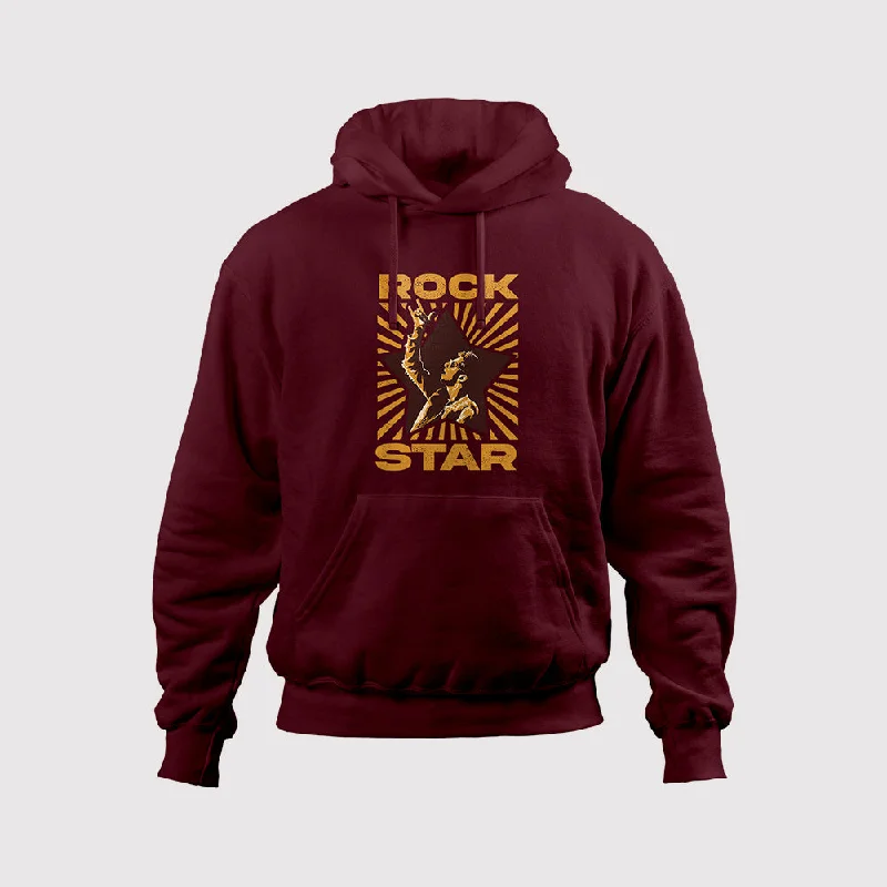 Knowledge And Elegance Rock Star Hoodie