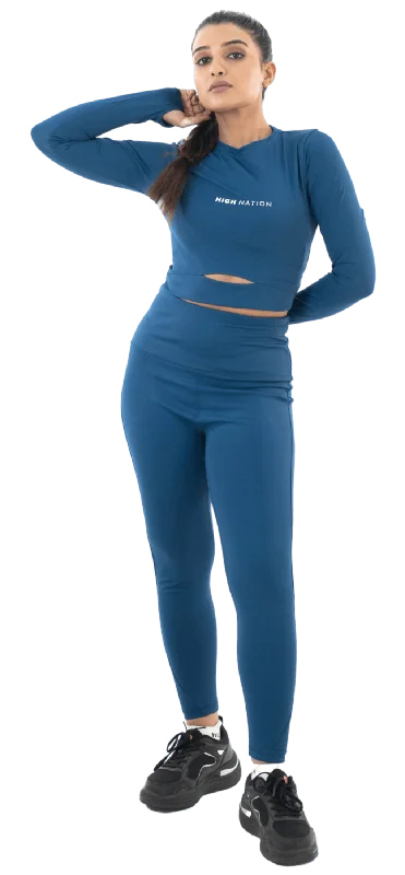 Relaxed Dresses Airforce Blue Legging