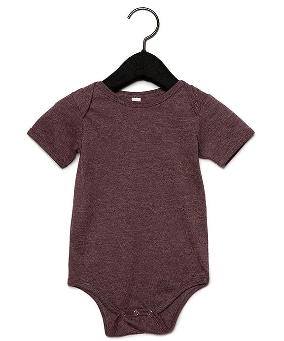 Advanced Customization 100B - Bella + Canvas Infant Jersey Short-Sleeve One-Piece | Heather Maroon Advanced Customization 100B - Bella + Canvas Infant Jersey Short-Sleeve One-Piece | Heather Maroon