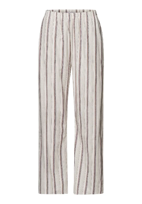 Leisure Travel Loungy Nights Cotton Flannel Pajama Pants | Meraki Stripe 76486-2165