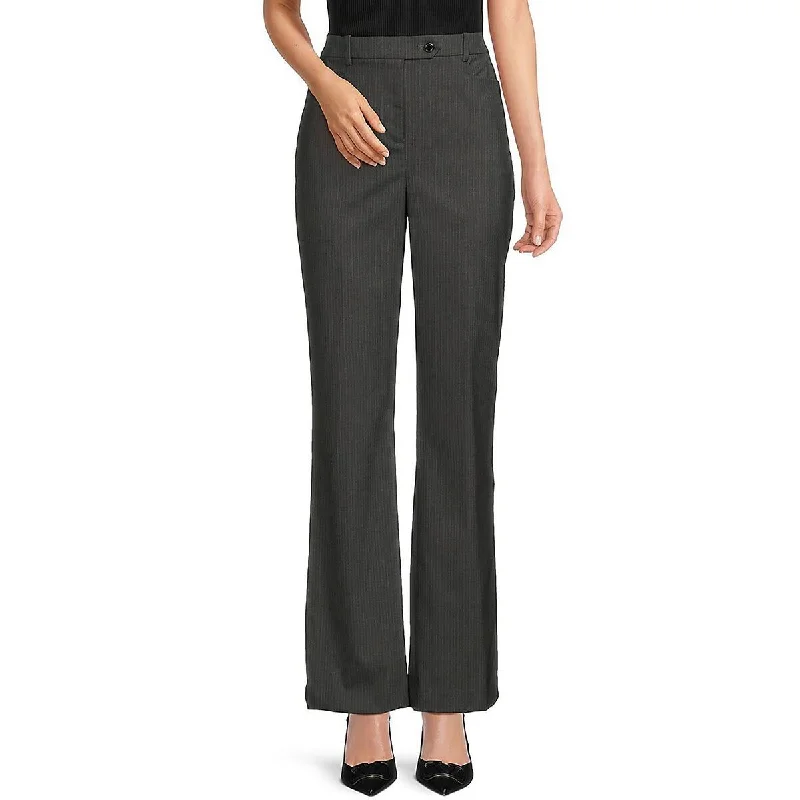 High-end Customization Womens Pinstripe Polyester Trouser Pants