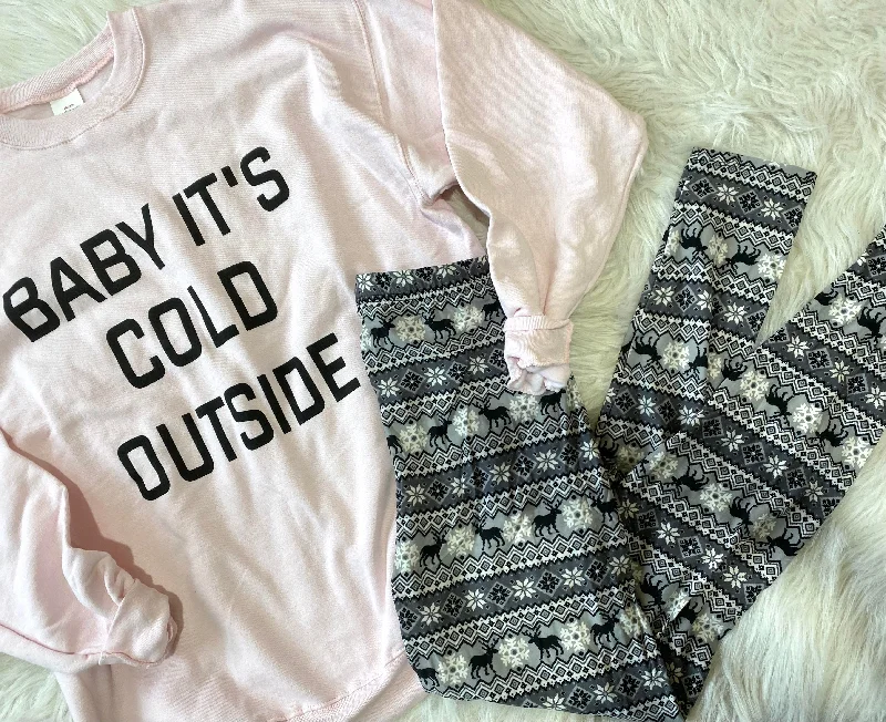Bright Colors Snuggled in for Winter Leggings - Final Sale