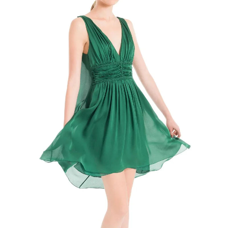 Must-have For Fashion Leon Max Womens Silk Knee-length Cocktail and Party Dress