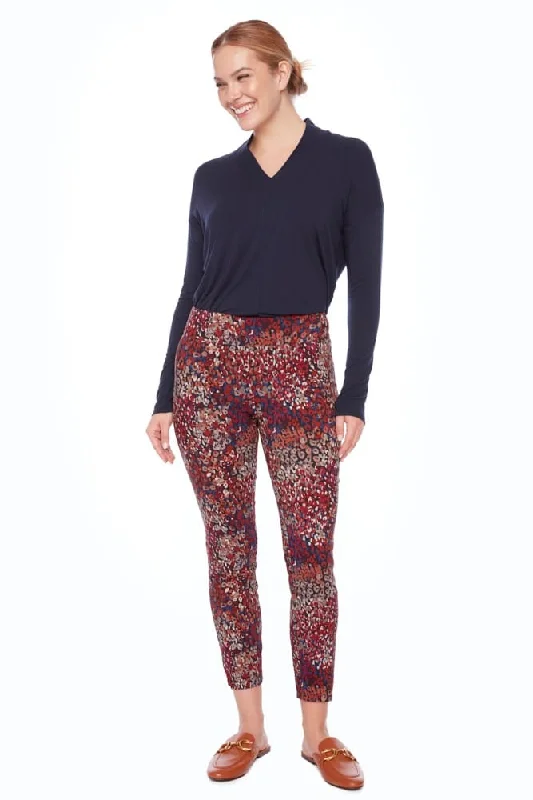 Fashionable And Versatile Up! 28" Techno Petal Ankle Pant Cranberry