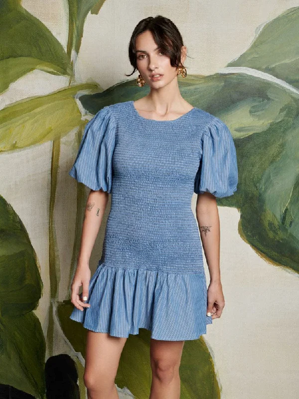 Goddess Style Scottie Stripe Mini Dress