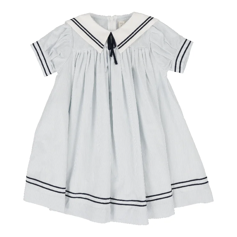 Fresh And Natural ANALOGIE BLUE SAILOR COLLAR SS DRESS