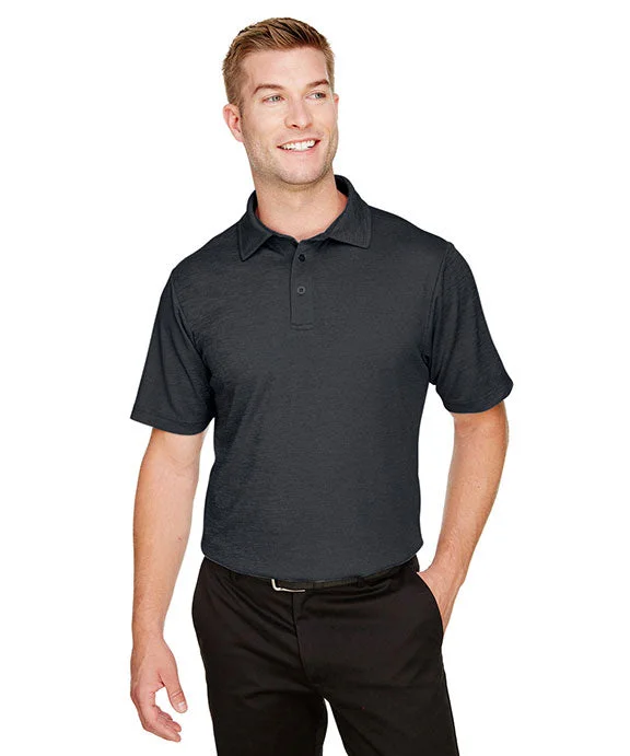 Urban Style DG22 - Devon & Jones CrownLux Performance® Mens Address Melange Polo Shirt | Black Heather Urban Style DG22 - Devon & Jones CrownLux Performance® Mens Address Melange Polo Shirt | Black Heather