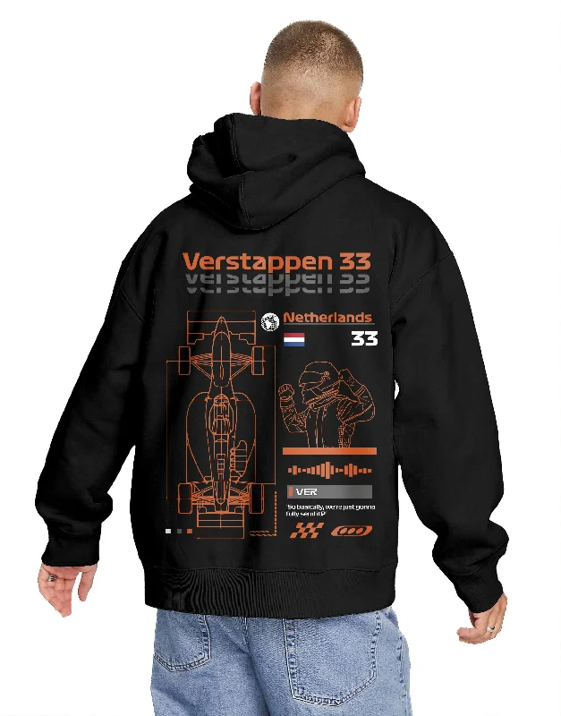 Sports Express Number 33 | Grand Prix Hoodie (Left Pocket & Back)