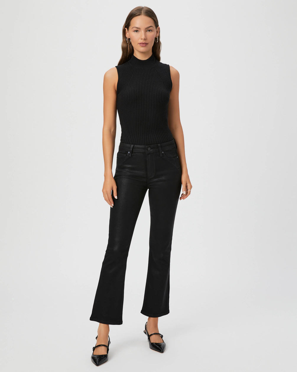 Cool Breeze At Night Claudine Pant in Black Luxe