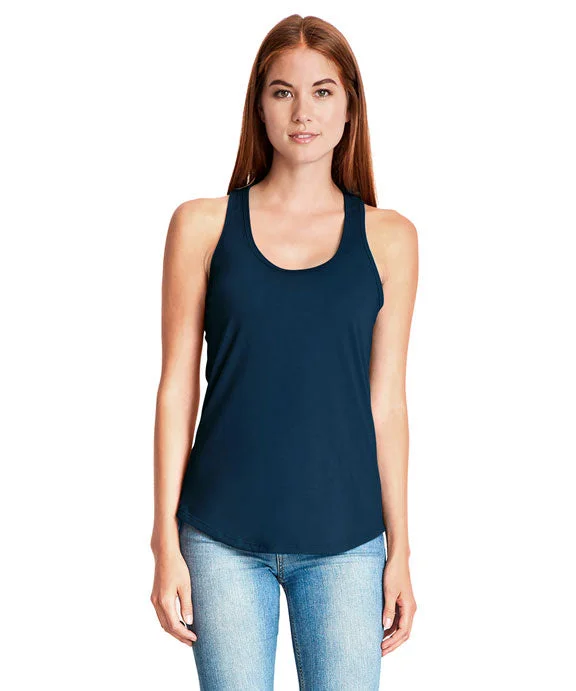 Breathable Comfort 6338 - Next Level Ladies Gathered Racerback Tank Top | Midnight Navy