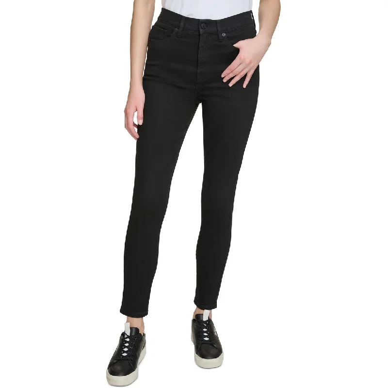 Creative Style Womens Pocket Denim Skinny Jeans