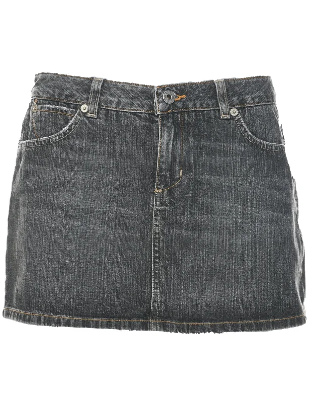 Fashionable Items A-Line Denim Skirt - L