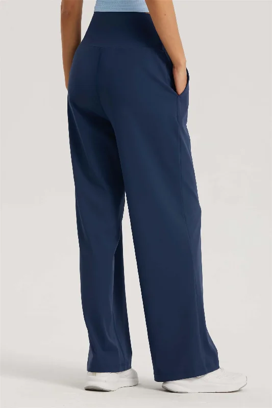 Urban Design Sense CK1527-Naked feeling high-waisted yoga wide-leg pants, petite height-enhancing drape, straight and breathable casual yoga pants