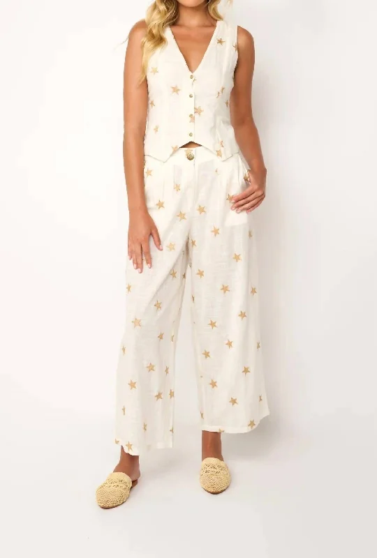 Economic Outlook Soleil Pants In White