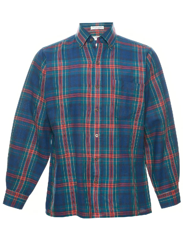 Retro Stripes Arrow Checked Shirt - M