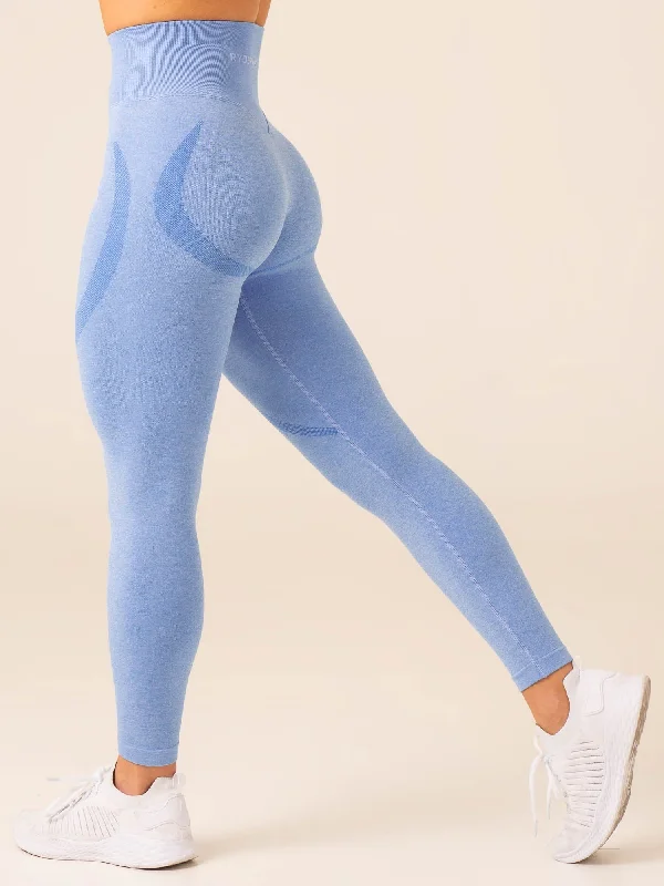 American Style Sculpt Seamless Leggings - Blue Marl