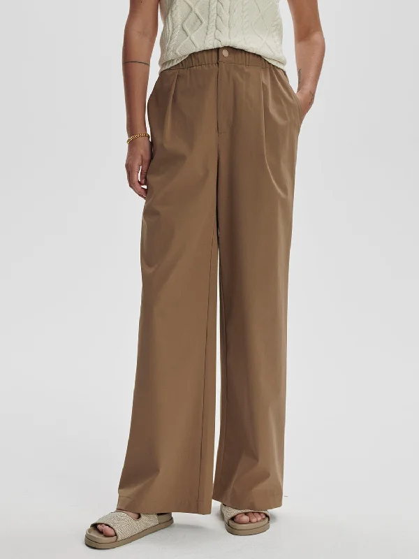 Elegant And Noble Varley Kayson Wide Leg Pant 29.5" / Taupe Stone