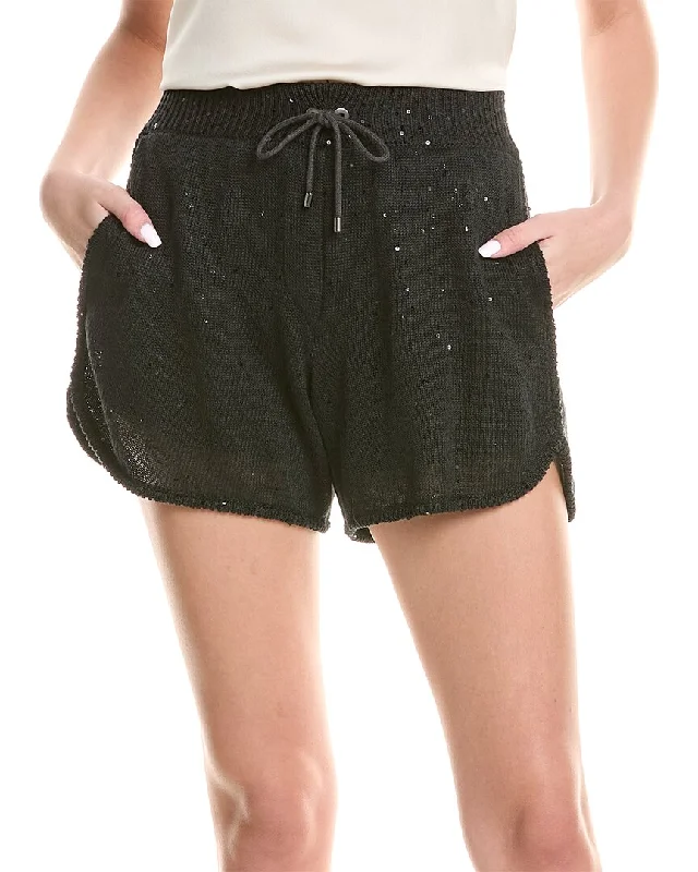 French Style Brunello Cucinelli Linen & Silk-Blend Short