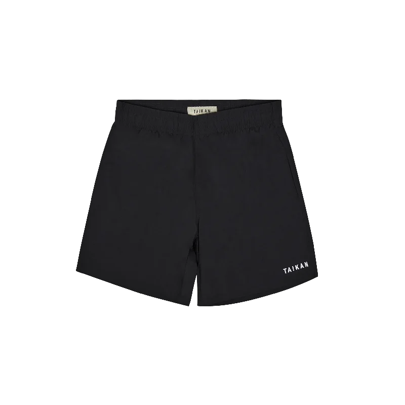 Soft Fashion Nylon Shorts-black Black