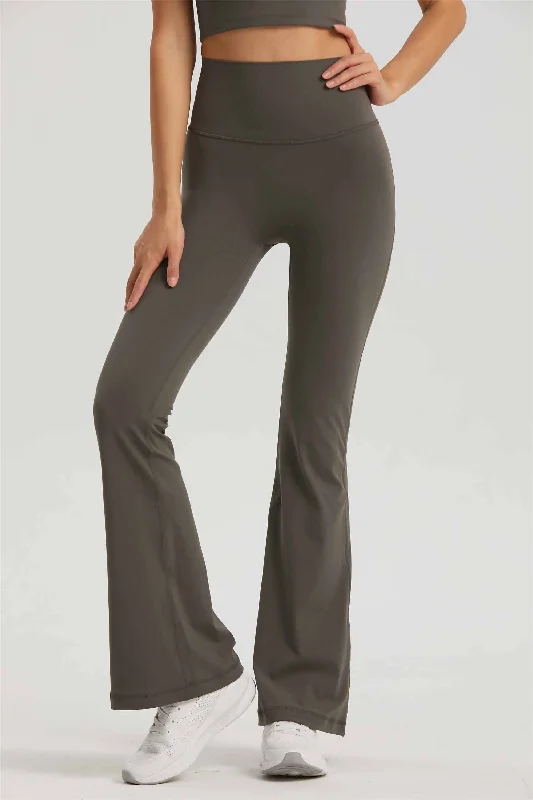 Casual Chic Wear CK1524-NUF Lycra nude no size Yoga flares women's high-waisted hip lift yoga dress autumn no T micro yoga pants