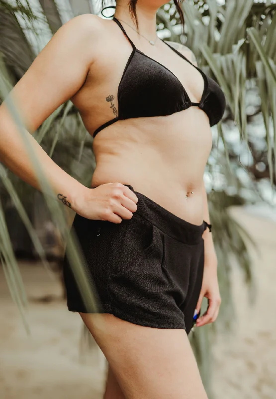 Dessert Matching Women's Lounge Shorts - Black