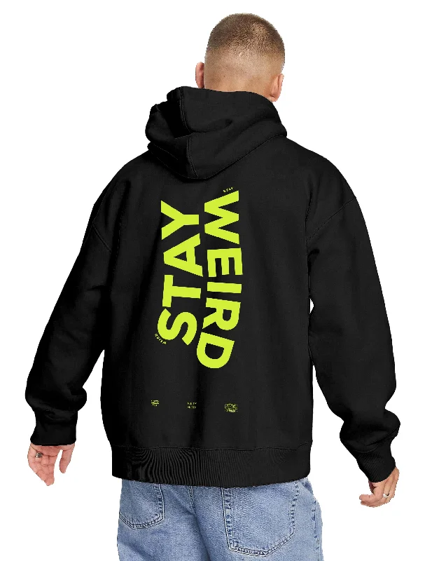 Sports fitness shoes Stay Weird (Back Print) Hoodie