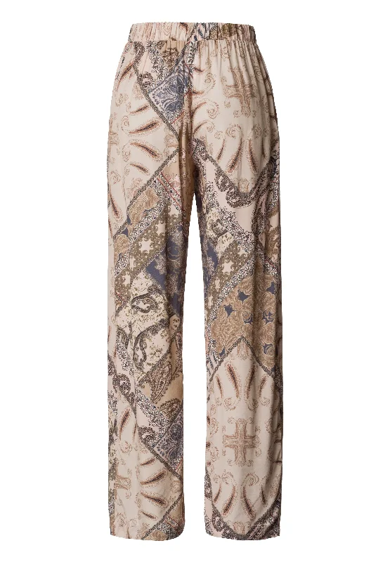 Elegant Tailoring Lille Woven Pants | Versatile Paisley 79253-2937