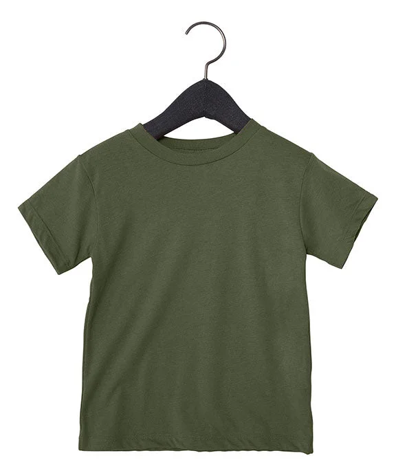 Unique Design 3001T - Bella + Canvas Toddler Jersey Short Sleeve T-Shirt | Military Green Unique Design 3001T - Bella + Canvas Toddler Jersey Short Sleeve T-Shirt | Military Green