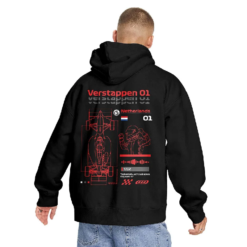Celebrity Style Number 01 | Grand Prix Hoodie (Left Pocket & Back)