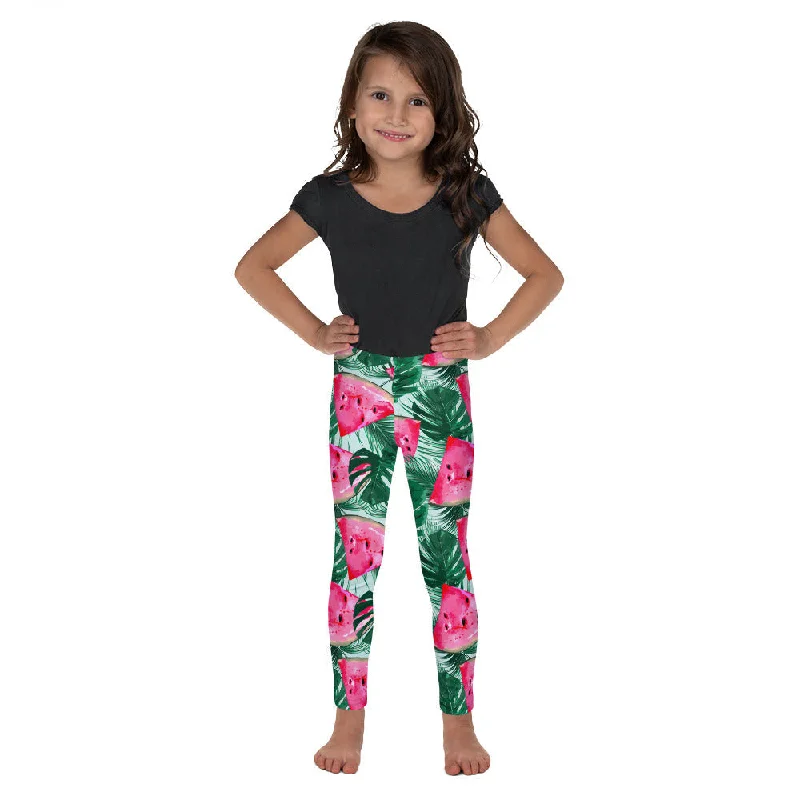 Body Design Palm Leaves & Watermelon Kid's Leggings