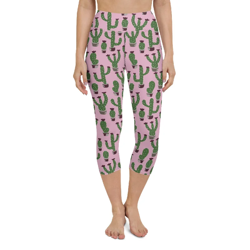 Elegant And Charming Cactus Love Yoga Capris