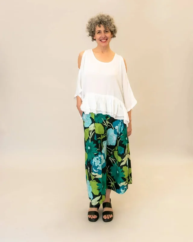 Wandering freely Cara Wide-Leg Pants, Floral