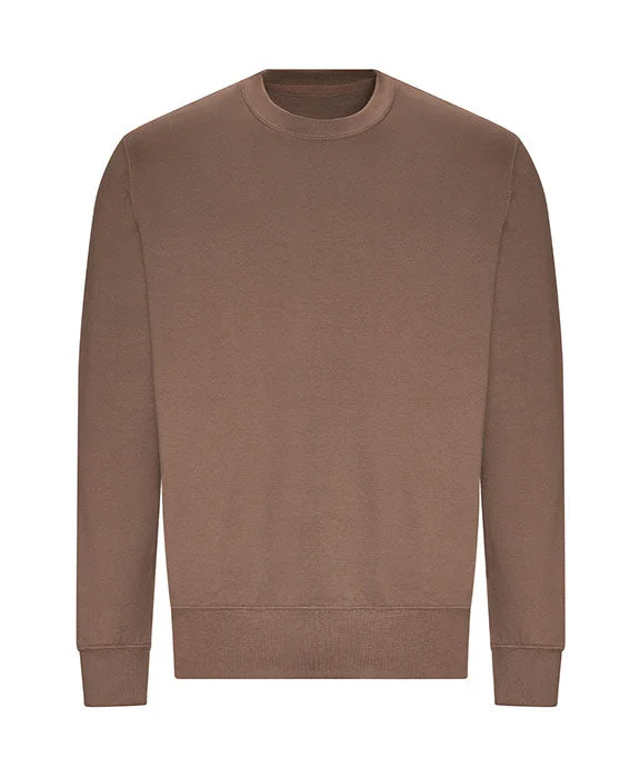 Comfortable Mind JHA030 - Just Hoods By AWDis Adult Midweight College Crewneck Sweatshirt | Mocha Brown Comfortable Mind JHA030 - Just Hoods By AWDis Adult Midweight College Crewneck Sweatshirt | Mocha Brown