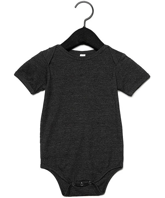 Leisure Travel 100B - Bella + Canvas Infant Jersey Short-Sleeve One-Piece | Dark Grey Heather Leisure Travel 100B - Bella + Canvas Infant Jersey Short-Sleeve One-Piece | Dark Grey Heather