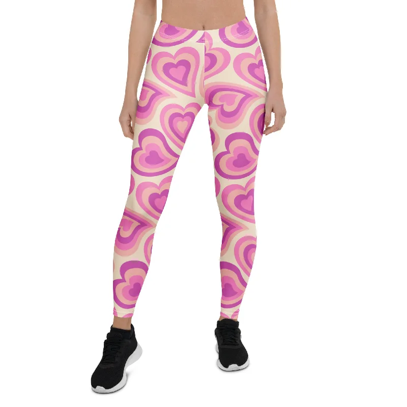 Versatile Items Sweetheart Swirls Leggings