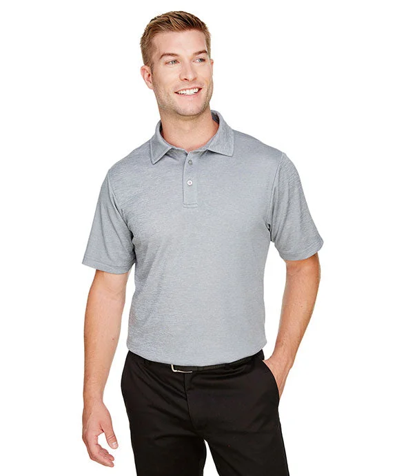 Sports Design DG22 - Devon & Jones CrownLux Performance® Mens Address Melange Polo Shirt | Grey Heather Sports Design DG22 - Devon & Jones CrownLux Performance® Mens Address Melange Polo Shirt | Grey Heather