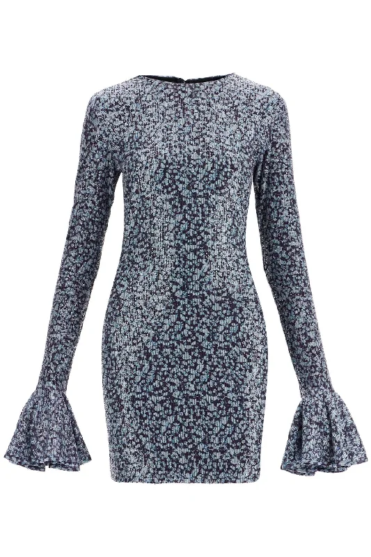 High-quality Design ROTATE open-back sequin mini dress