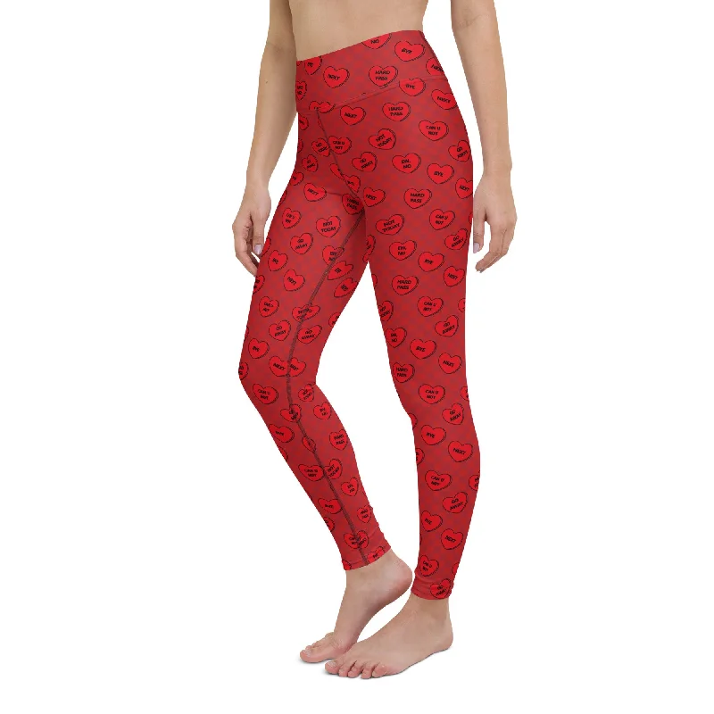 Modern City Sassy Hearts Yoga Leggings